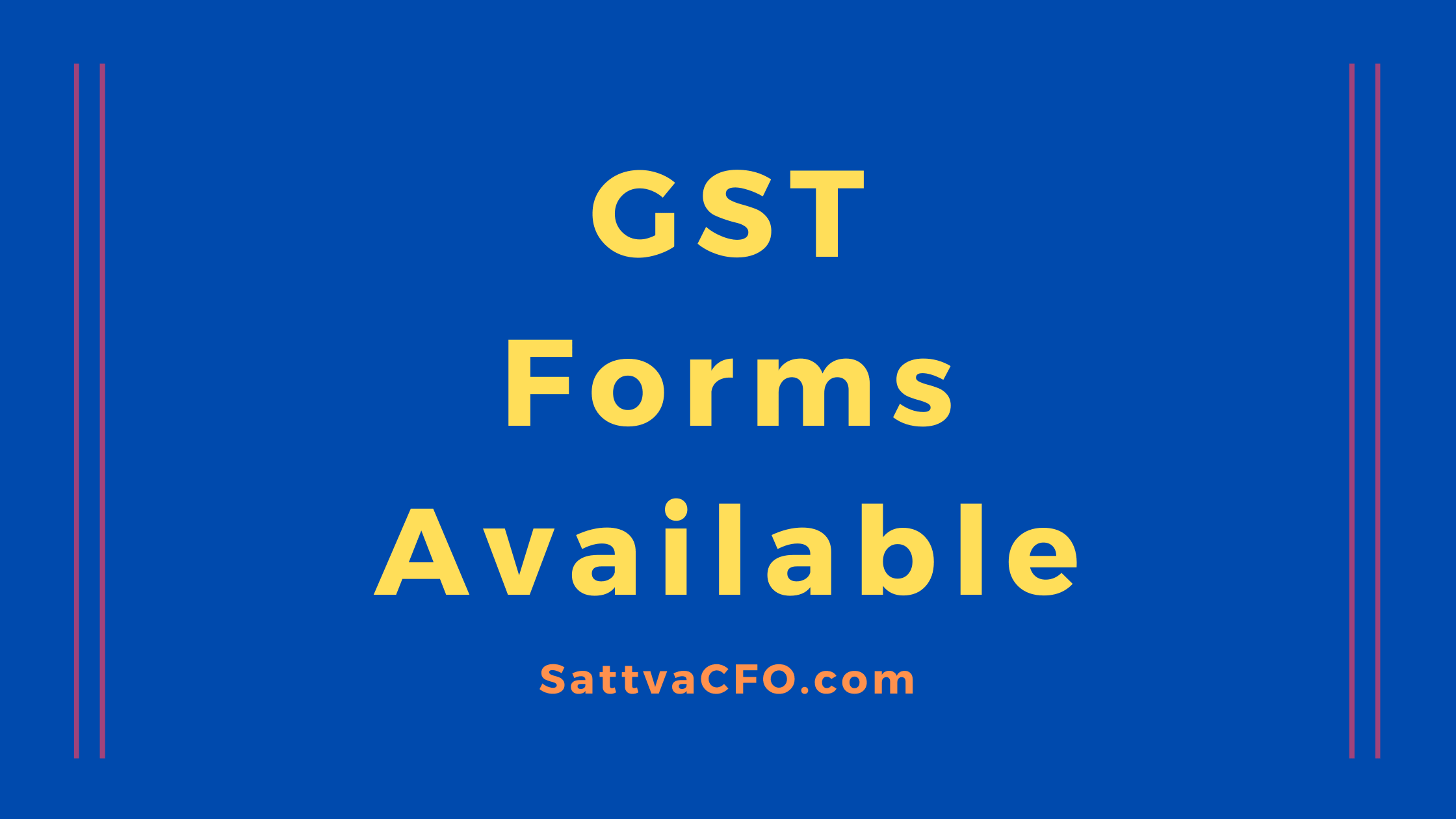 GST Forms available | SattvaCFO