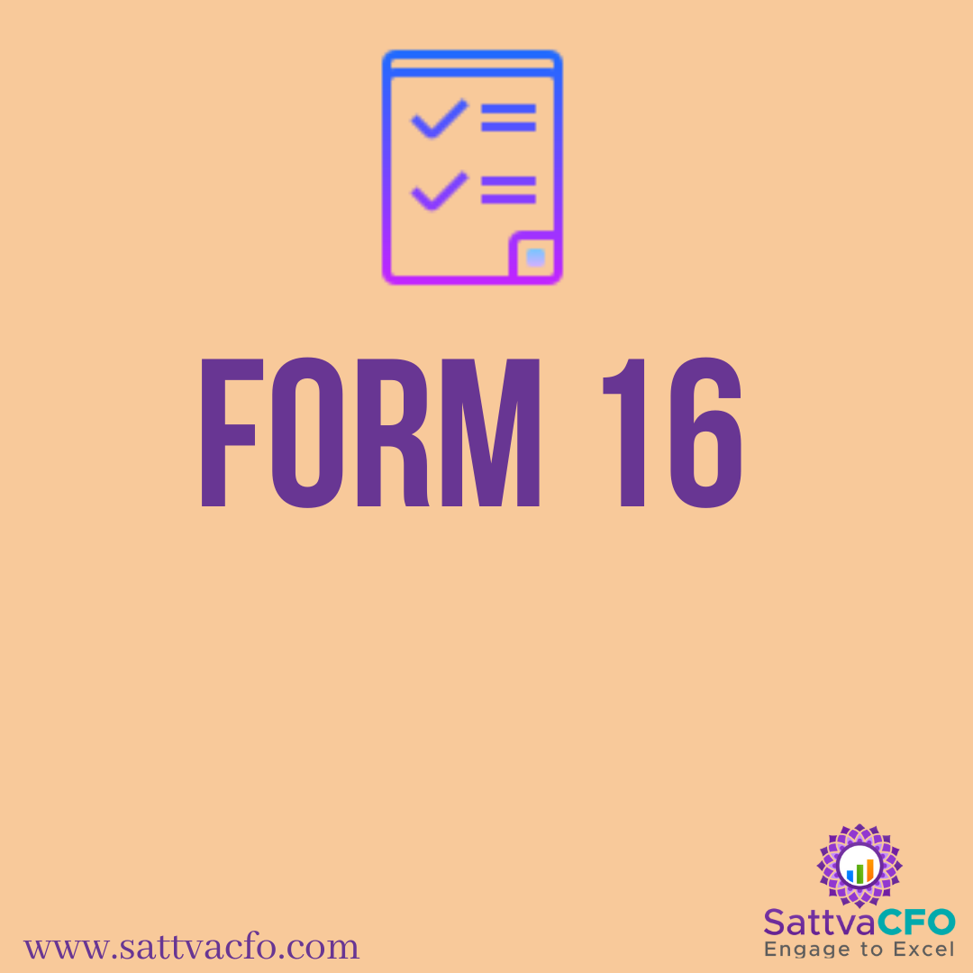 Form 16 Format - Income Tax FY 2020-21/ AY 2021-22 | SattvaCFO