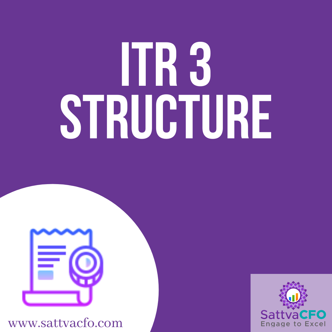 FY 2020-21 Structure of income tax return (ITR) 3 Form (AY 2021-22) | SattvaCFO