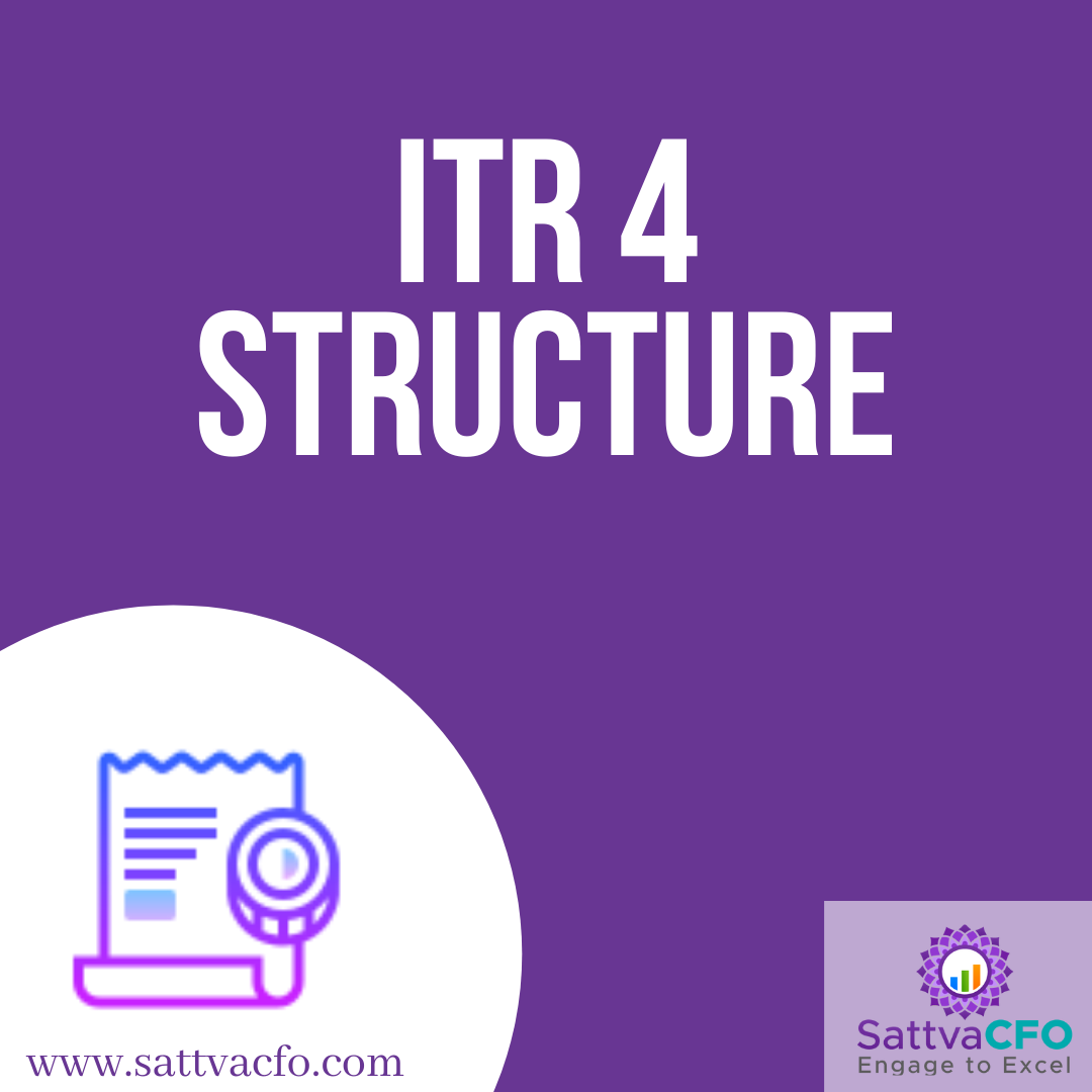 FY 2020-21 AY 2021-22 – Income Tax Return ITR 4 SUGAM Form Structure | SattvaCFO