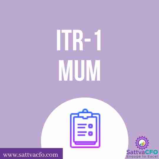 How to file Income Tax Return ITR 1 Form Filing in Mumbai | SattvaCFO