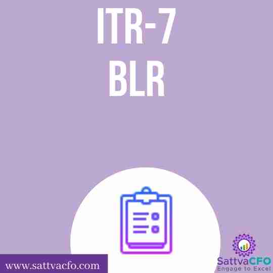 Income Tax Return ITR 7 Filing in Bengaluru | SattvaCFO